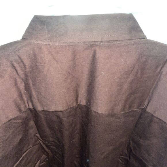 Evolution Men’s Thick Work Shirt Size 5XL Brown Workwear Rugged Comfort NWT - Picture 9 of 12